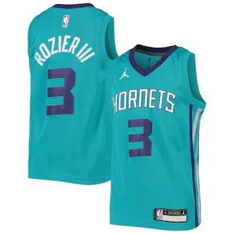 youth jordan brand terry rozier teal charlotte hornets team-465